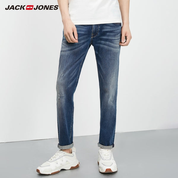 JackJones Men's Autumn Stretch Tapered-leg Cropped Jeans Fashion Pants Menswear 218332542 219232506